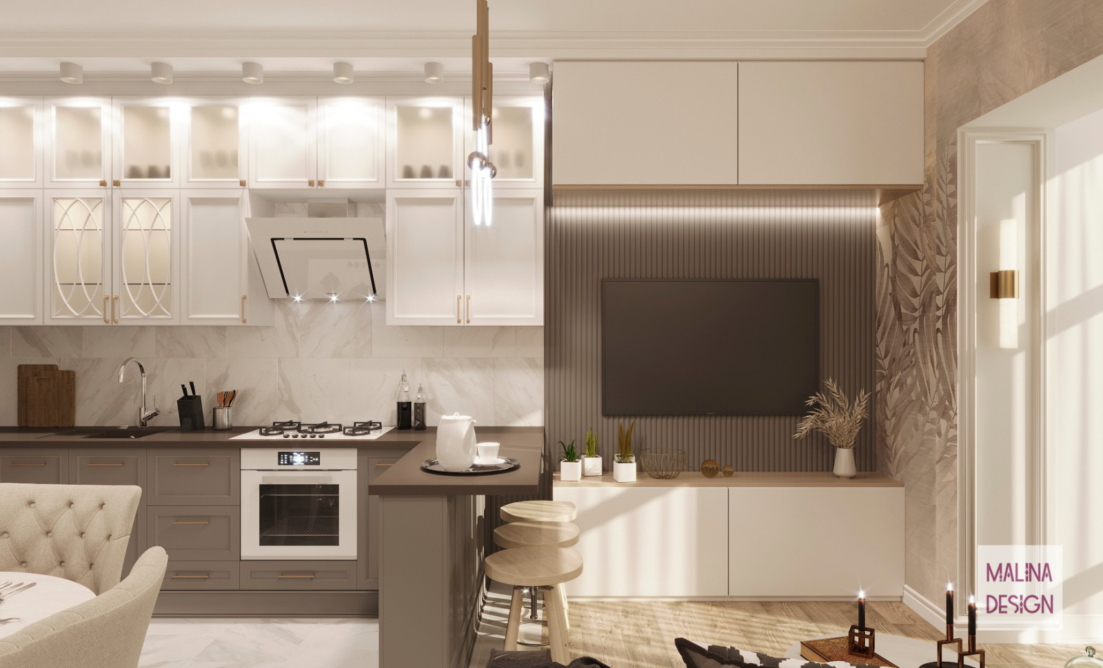 Обложка проекта: Квартира в доме возле горы Бештау •