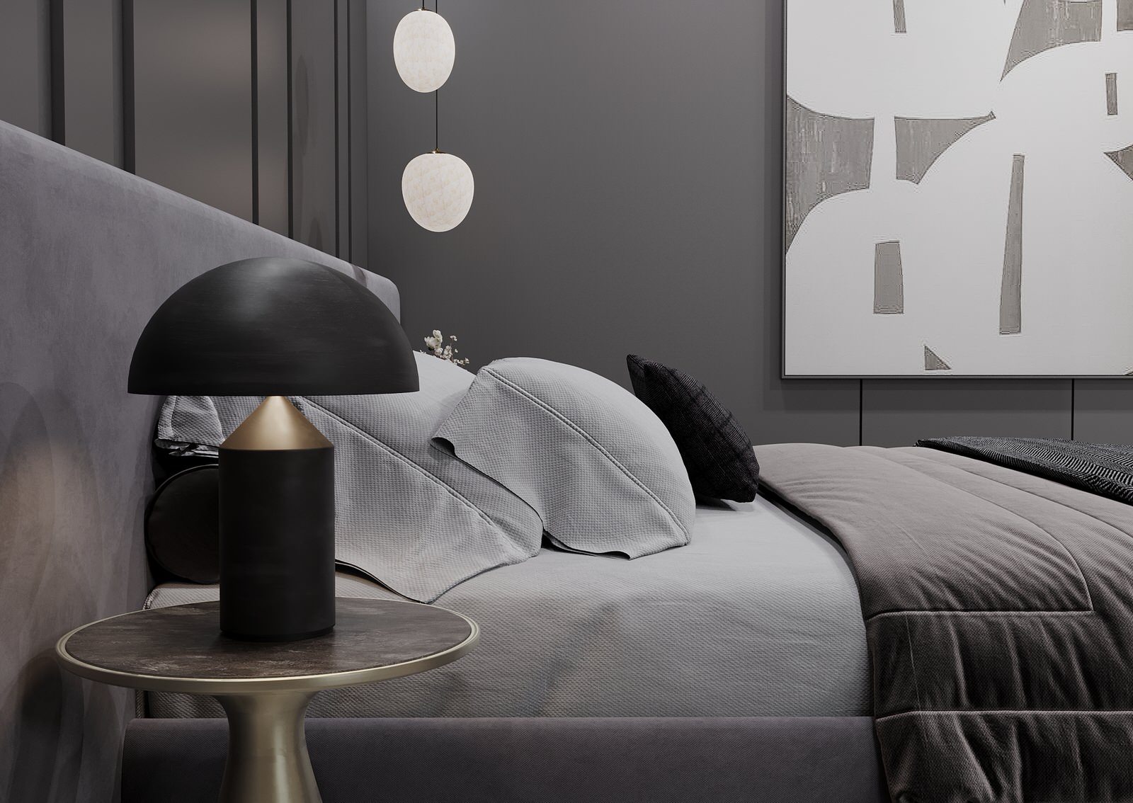 Спальня для молодой девушки ЖК "Лесопарковый", г.Челябинск