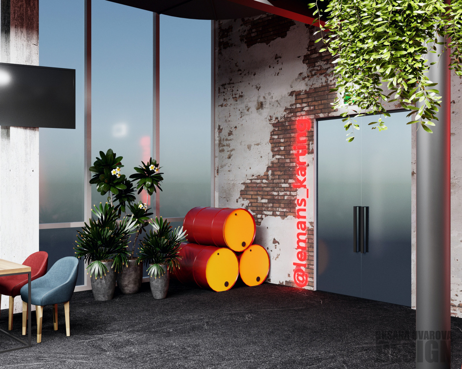 Дизайн ресторана в картинг-клубе