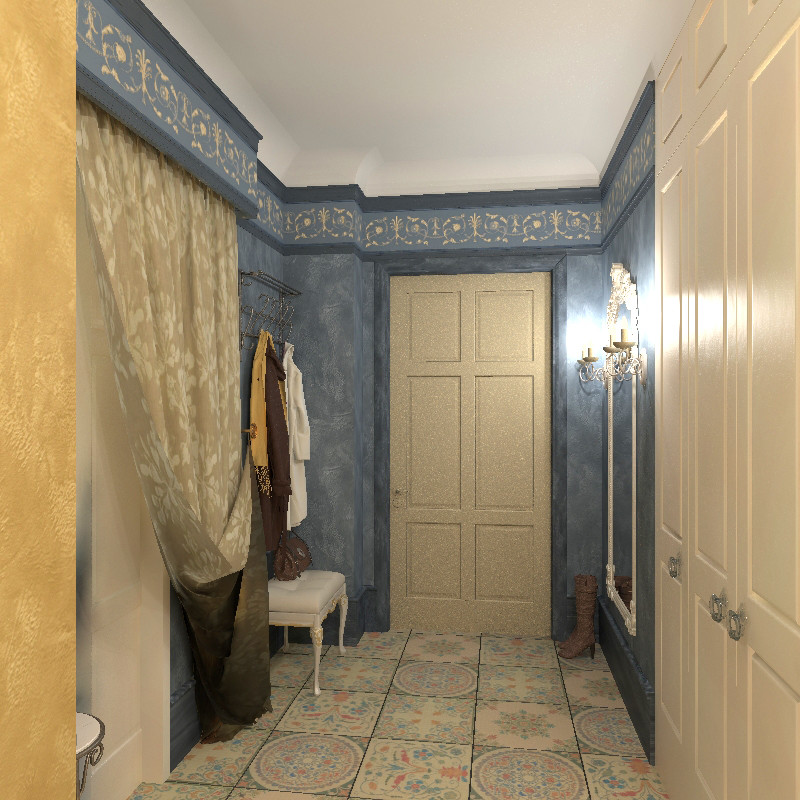 Интерьер в синих тонах