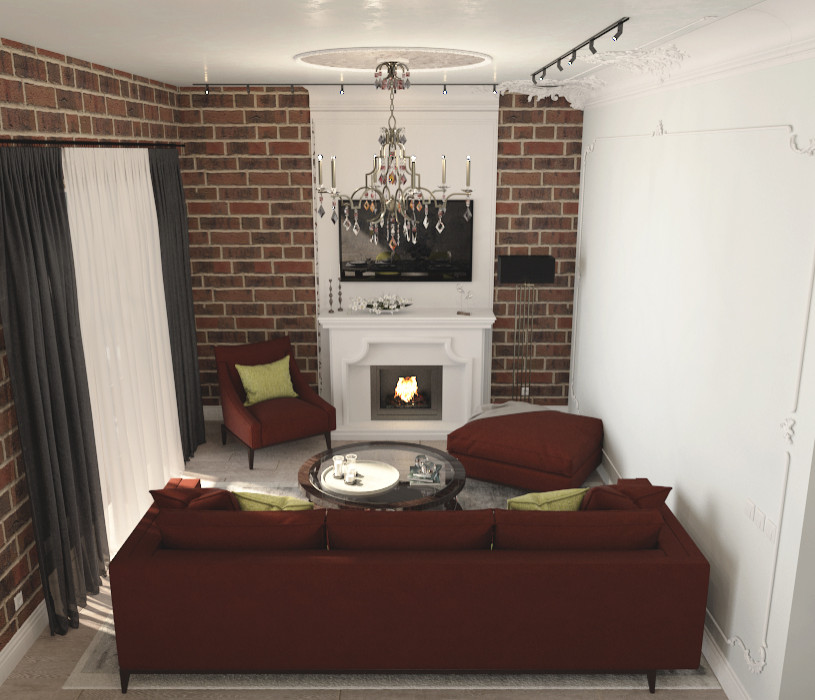 Уссурийск. Гараж переустроен под кухню гостиную