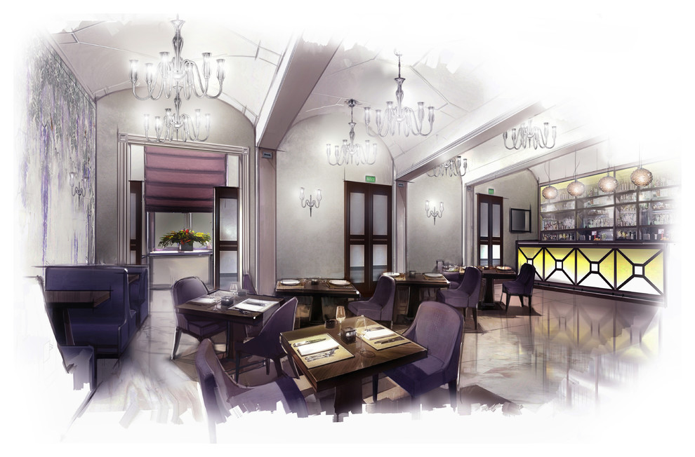 Обложка проекта: Первый этаж гостиницы в городе Прага