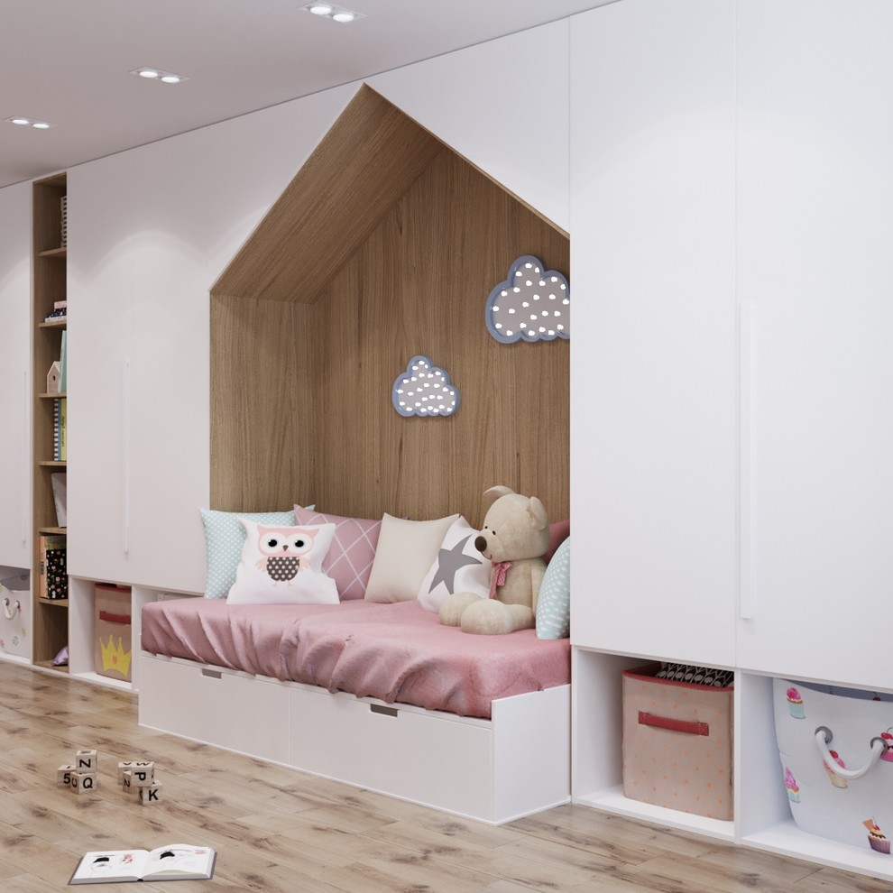 Детская комната 16,27 кв.м для девочки