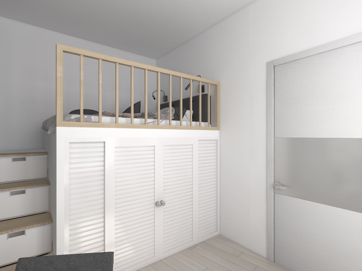 квартира в стиле минимализм для очень молодой семьи