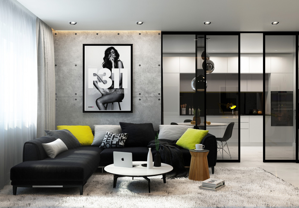 Обложка проекта: Apartment with yellow accents