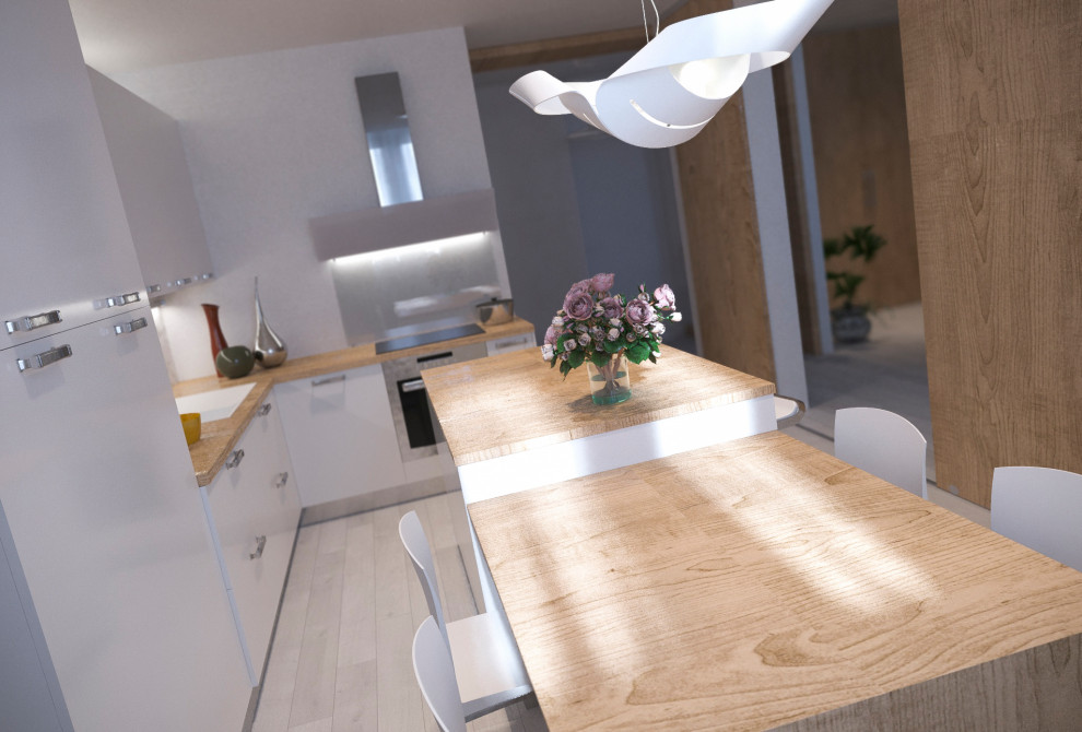 Кухня, вид от окна