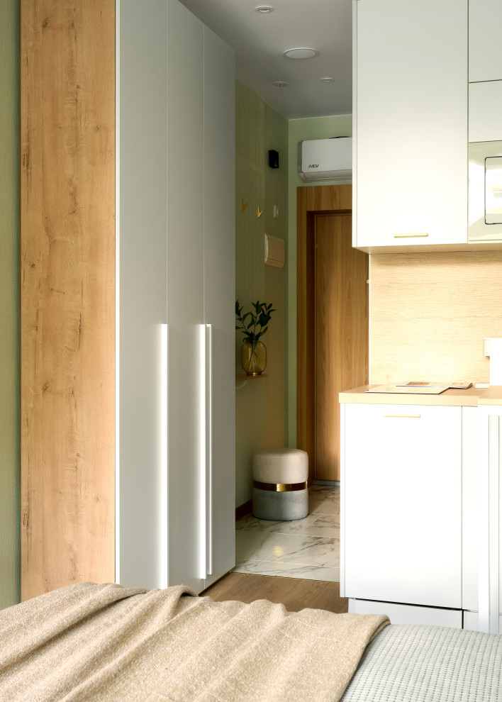 Квартира — студия по дизайн проекту Екатерины Тагировой. Санкт-Петербург