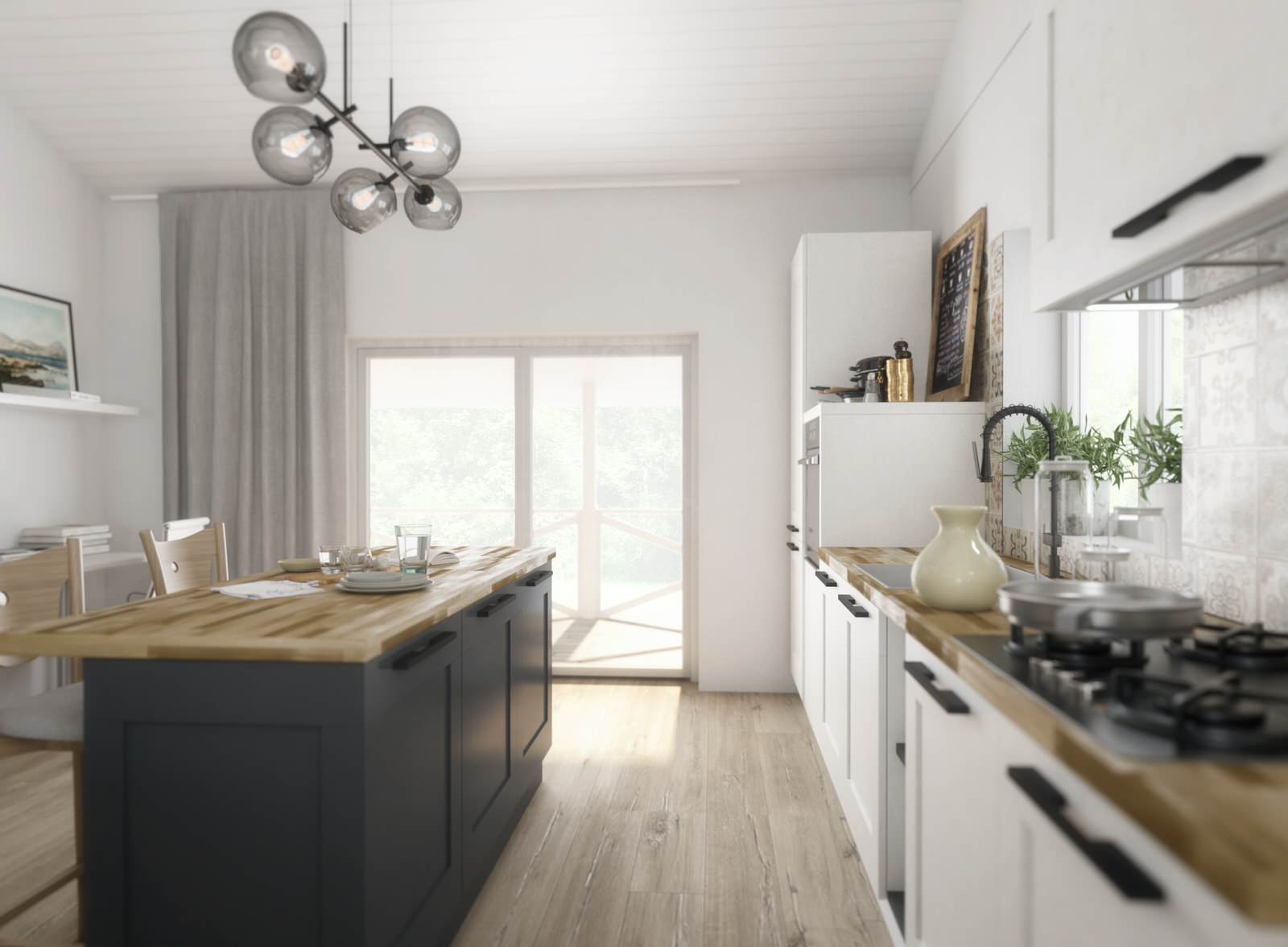 Скандинавский стиль в "каркаснике".