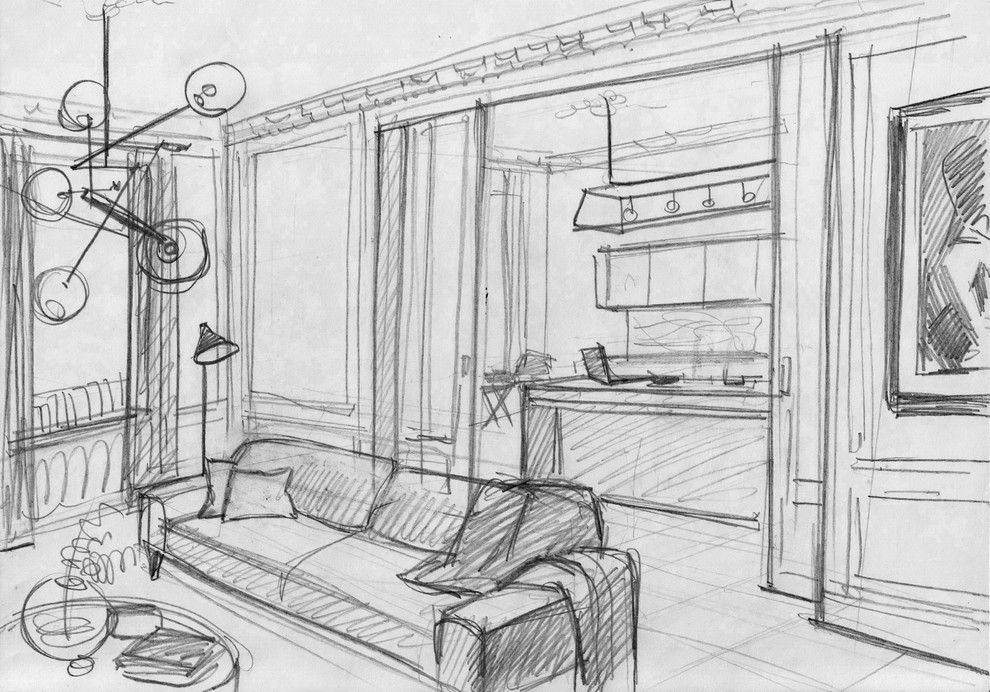 Обложка проекта: Наброски  интерьеров  к проектам