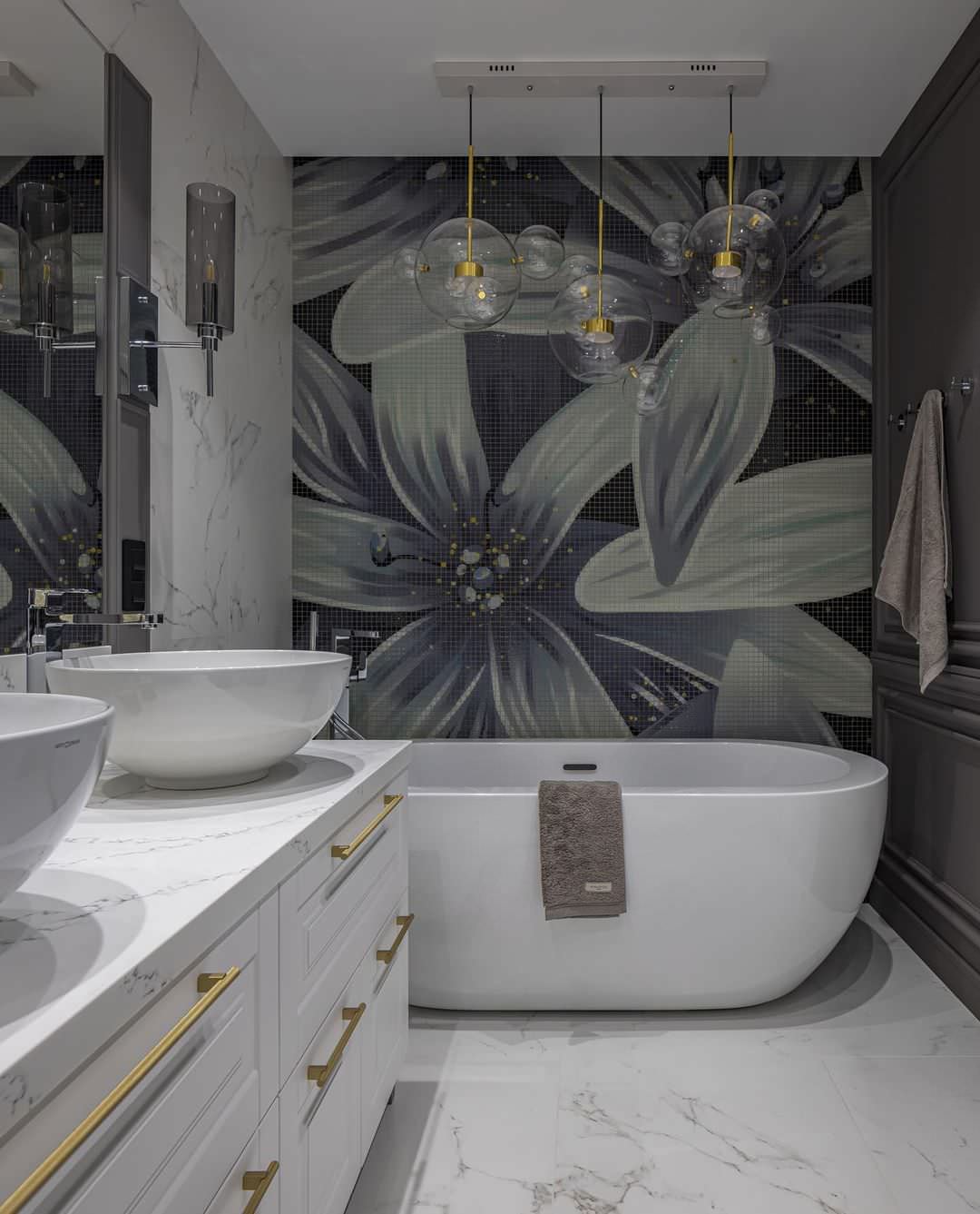 Интерьер квартиры в ЖК "Ольховский парк" по проекту Шабалина Александра