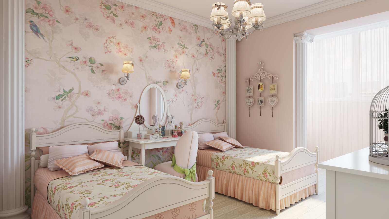 Дизайн интерьера детской комнате в стиле прованс