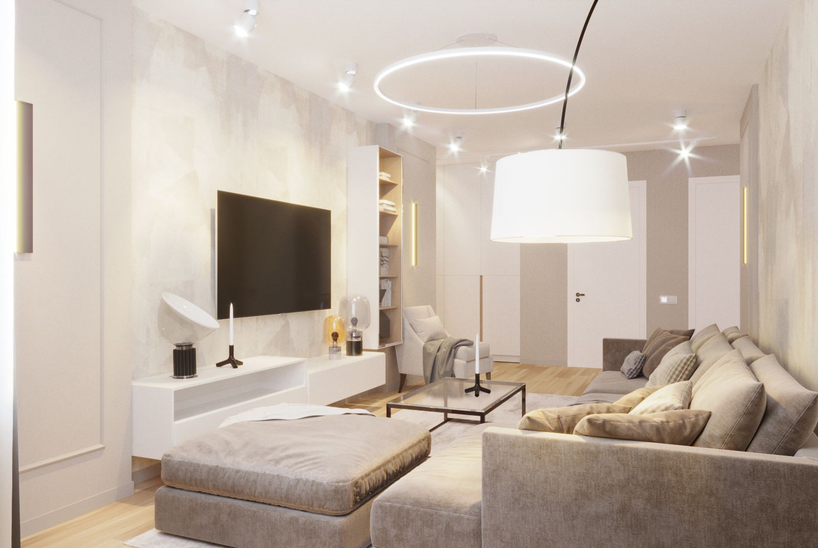 Обложка проекта: Квартира ЖК 5 столиц. Гостиная