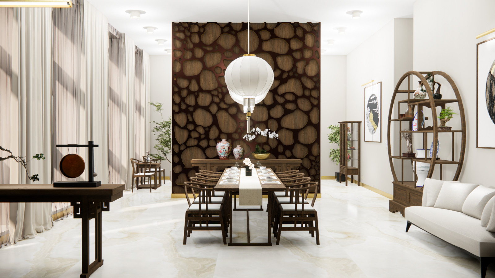 Визуализация проекта китайского ресторана