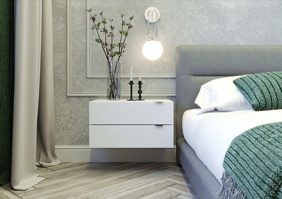 Серый-зеленый оазис: гармония контрастов