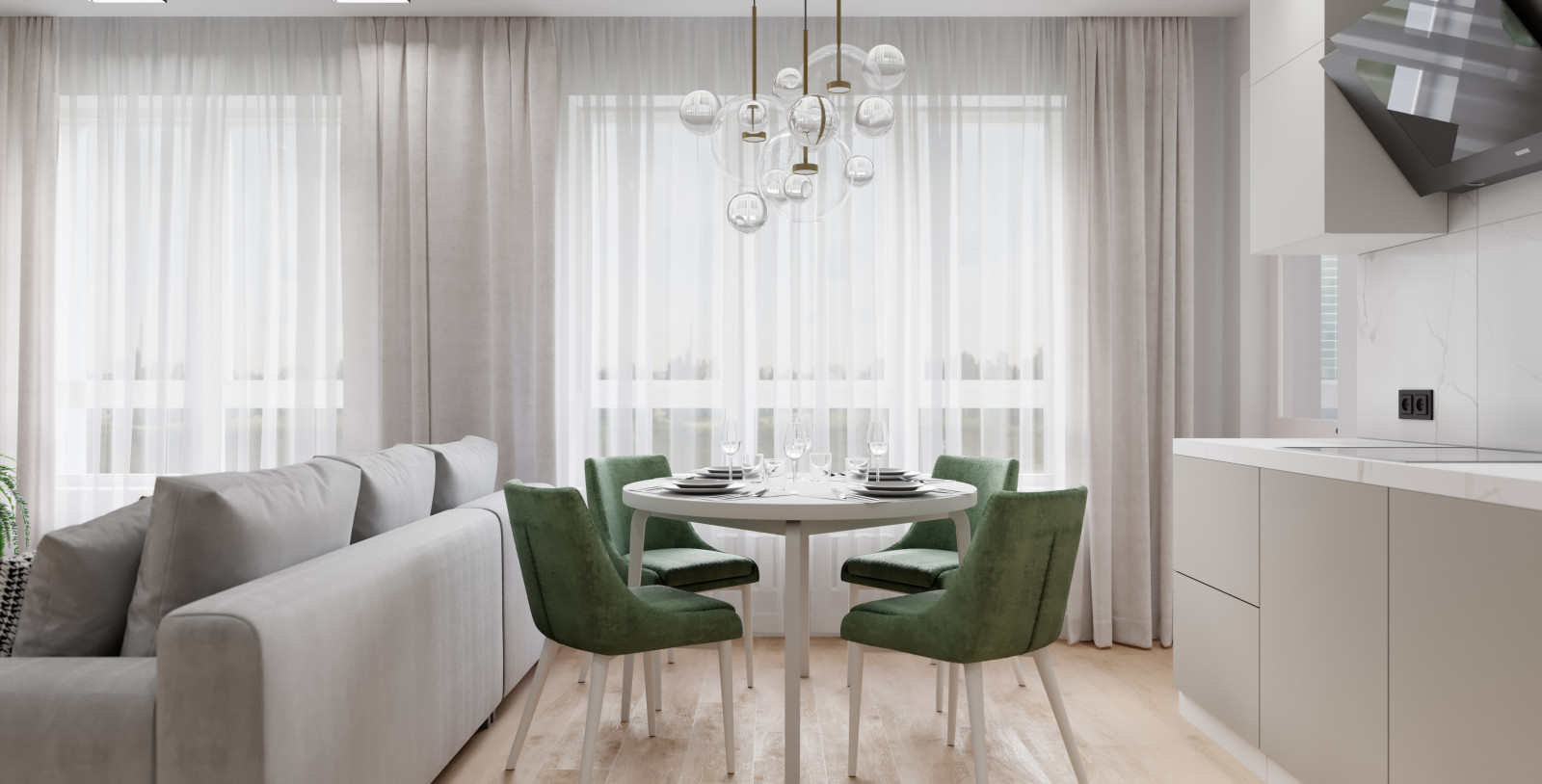 Квартира в ЖК "SUN CITY" 70 м2