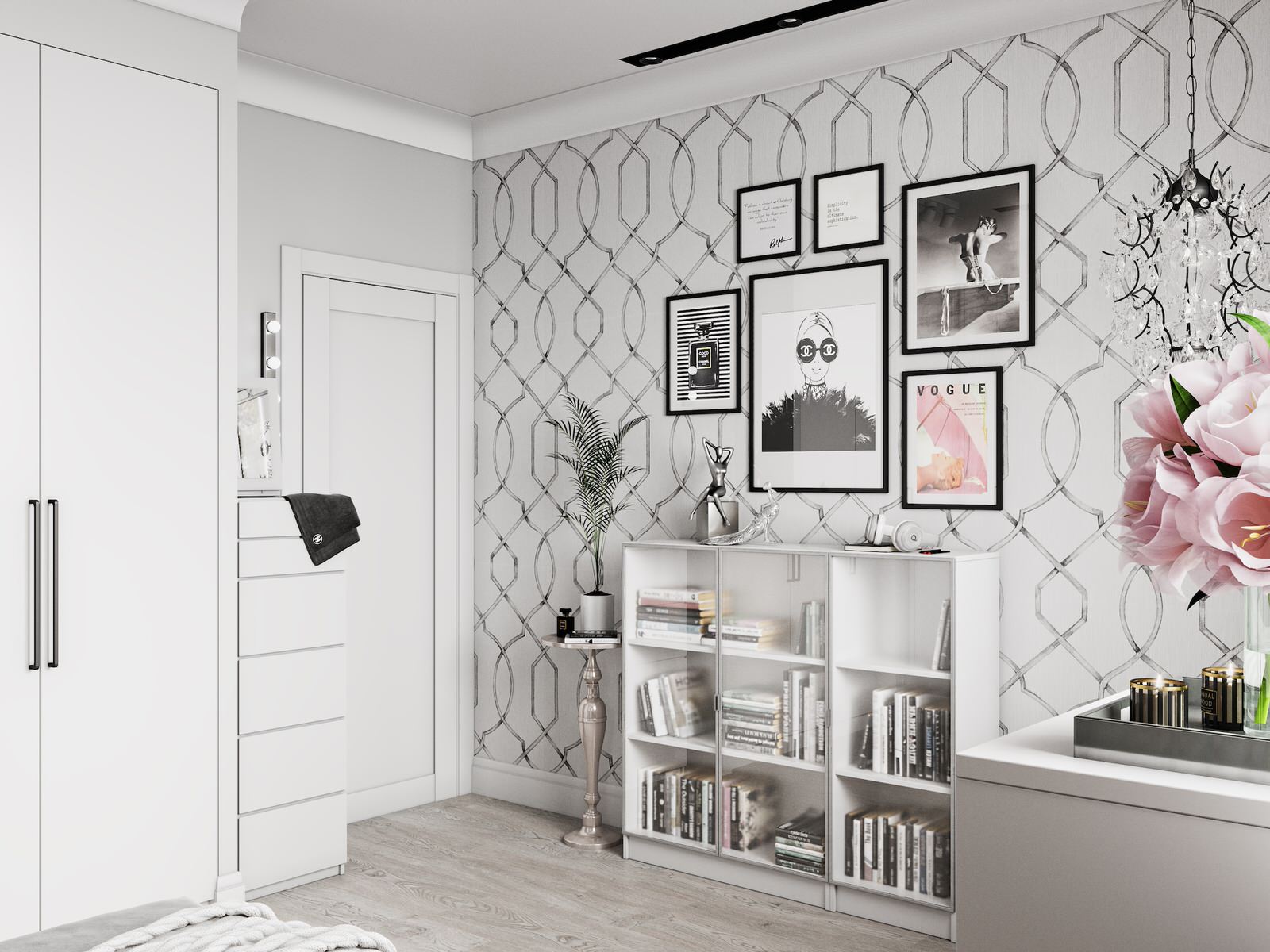 Контрастный белый