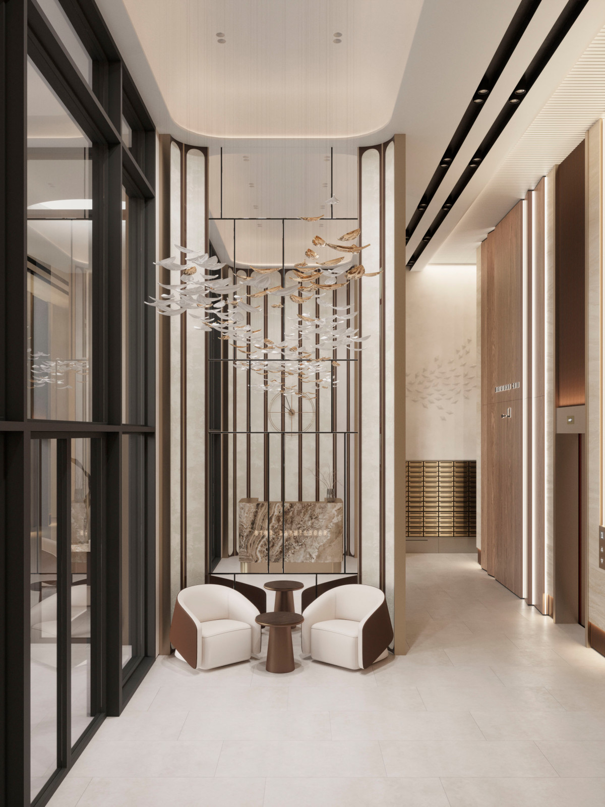 Общественные зоны жилого комплекса "Павелецкая сити"