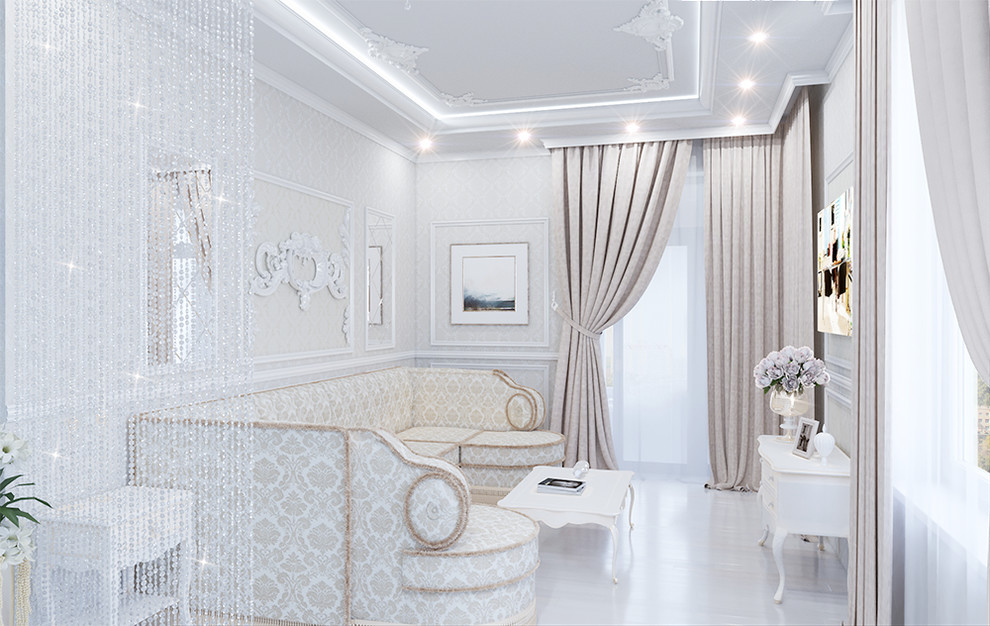 Дизайн интерьера двухкомнатной квартиры 60 кв.м в классическом стиле