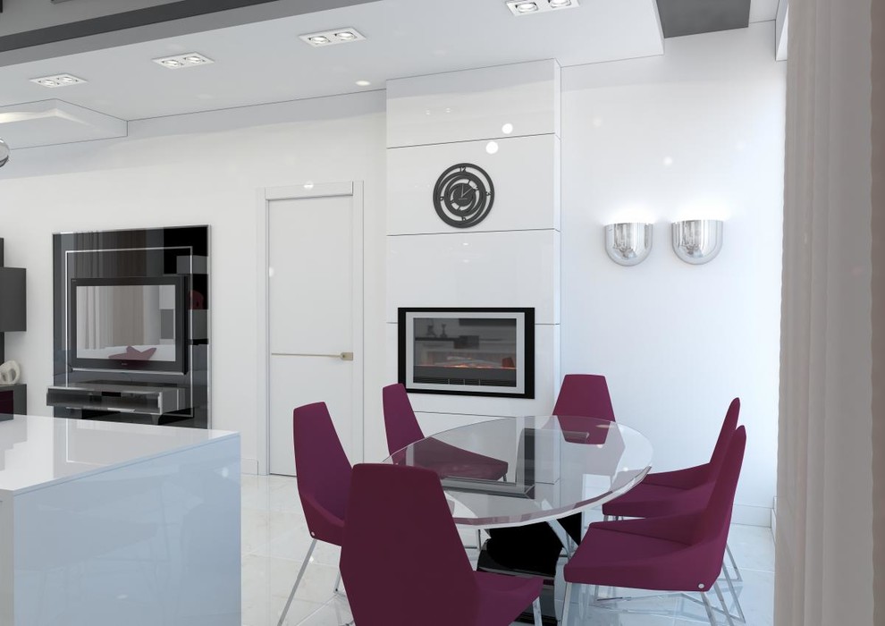 Двухкомнатная квартира в черно-белой гамме  г.Новороссийск