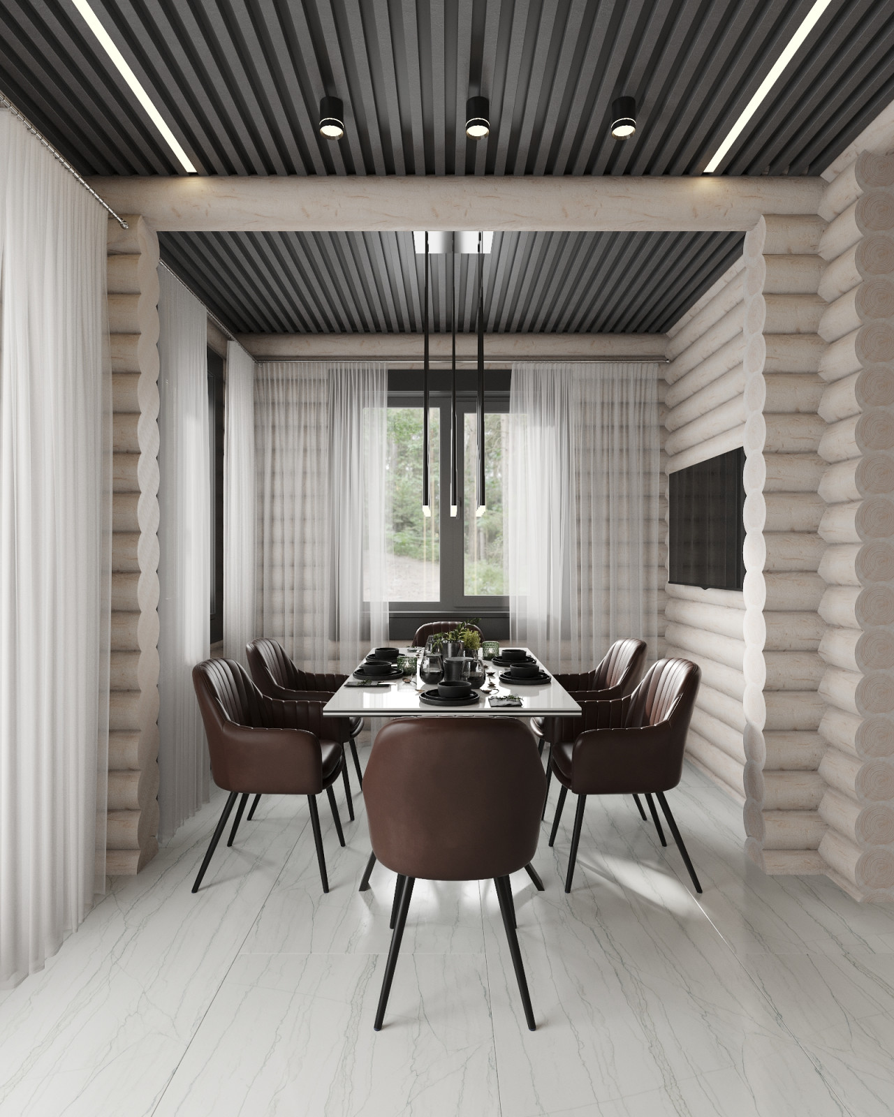 Дом из бревна в КП "Золотые Сосны"