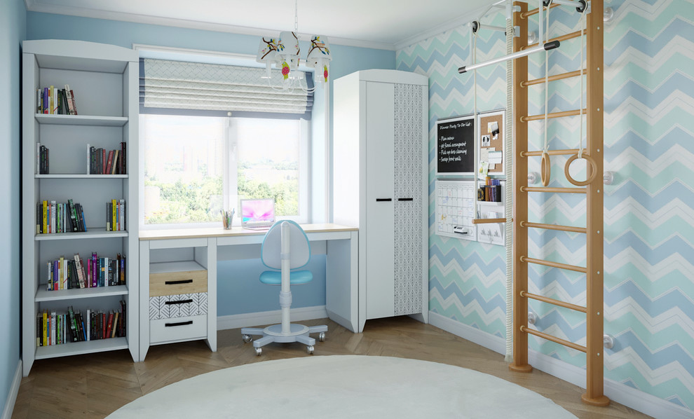 Проект квартиры 77 кв.м. с камином