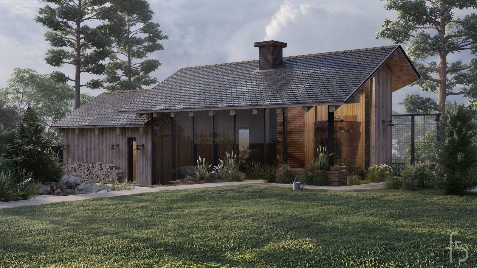 Обложка проекта: Современная баня