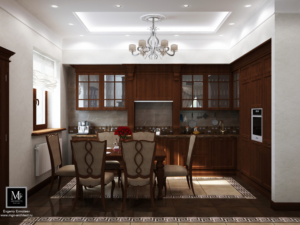 КП Иволги, дом в классическом стиле , темный вариант