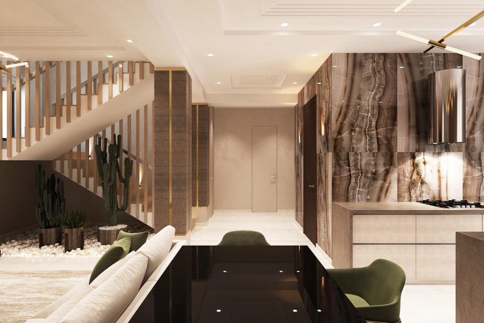 Обложка проекта: Кухня-гостиная в частном доме