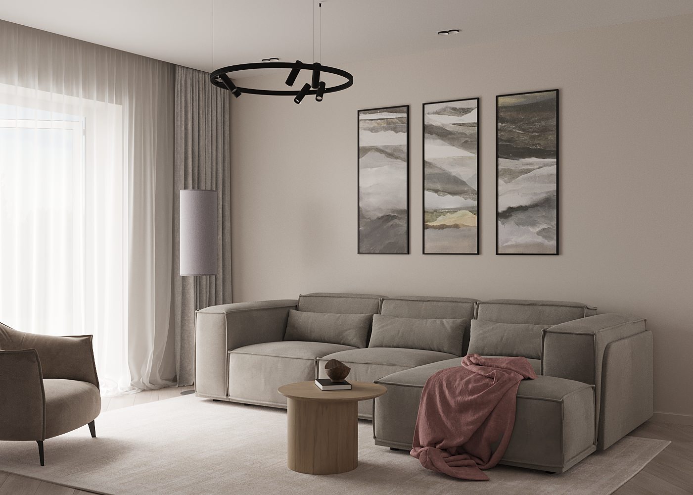 Обложка проекта: Кухня-гостиная в загородном доме