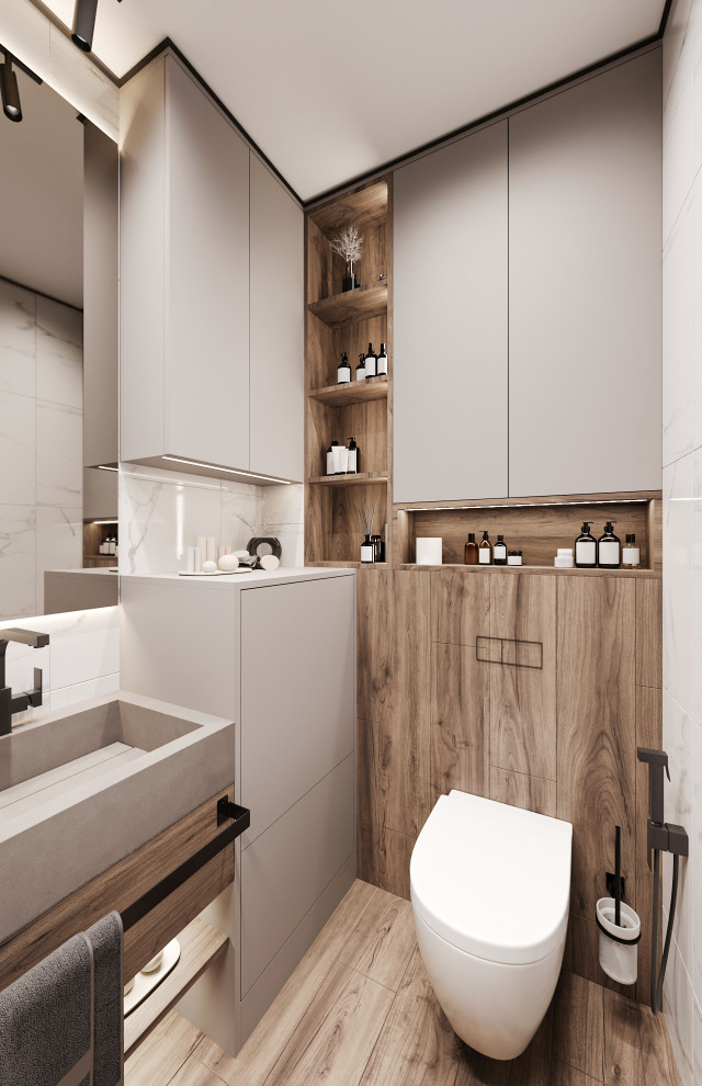 Дизайн ванной комнаты и кухни для молодой семьи