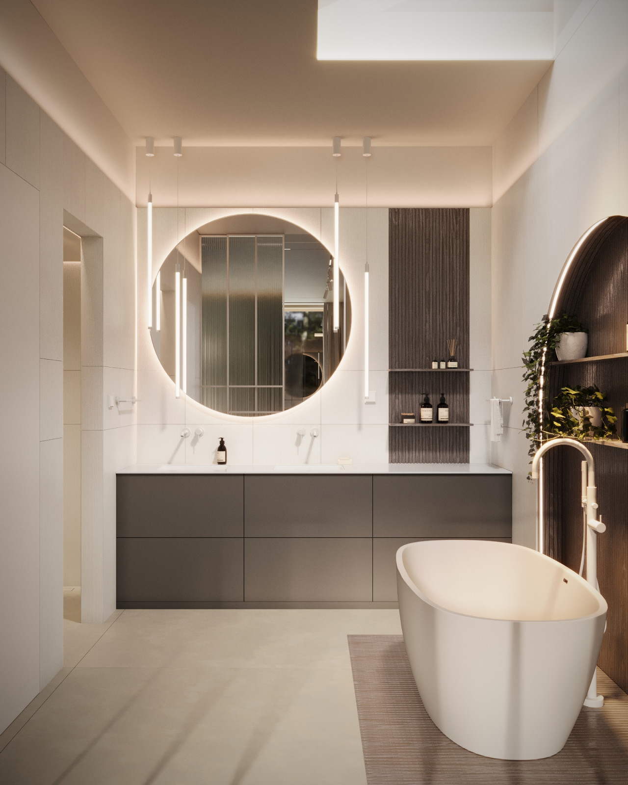 Дизайн интерьера загородного дома в Смоленской области площадью 478м2