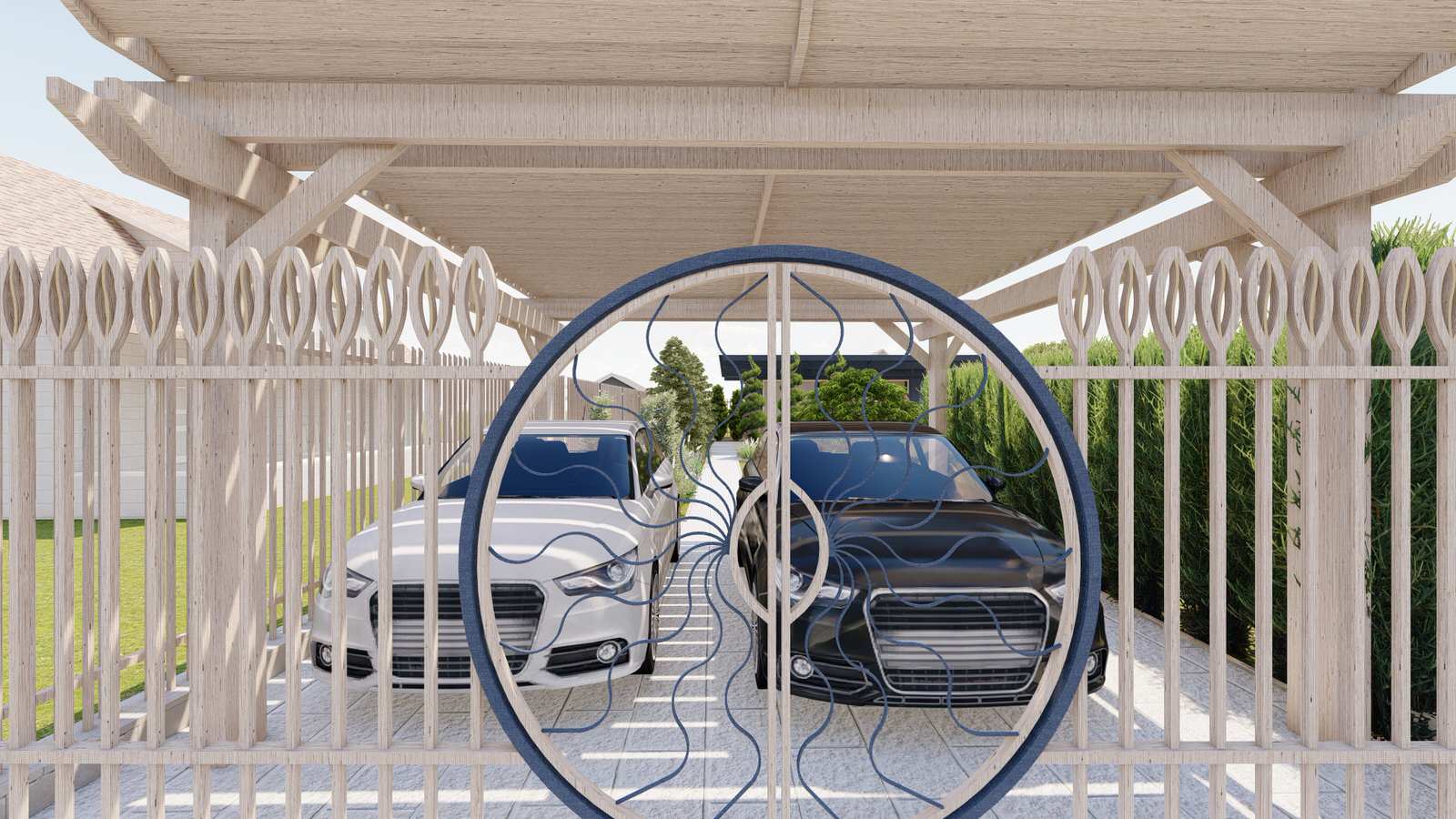 Участок Новая Рига 2 вариант.Хвойные