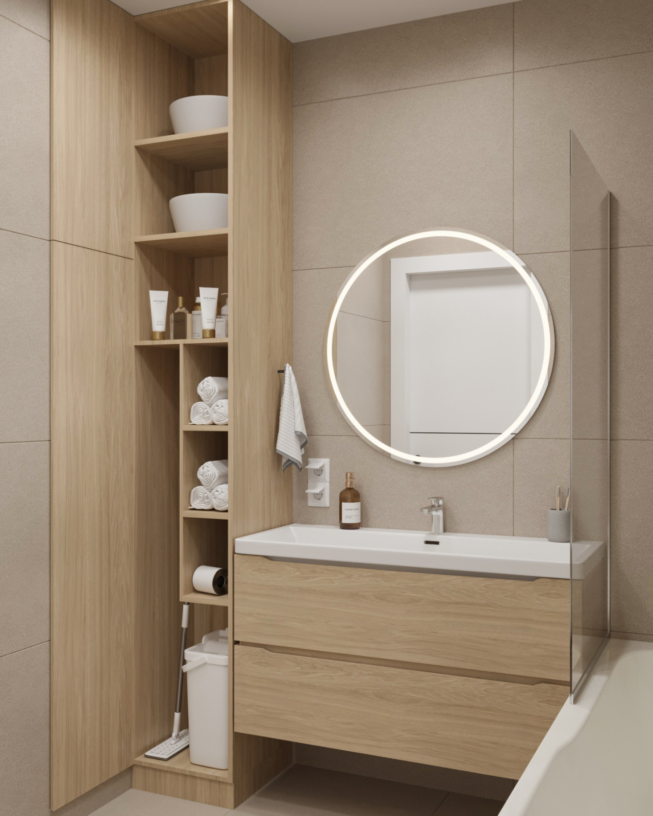 Design project of a one bedroom apartment