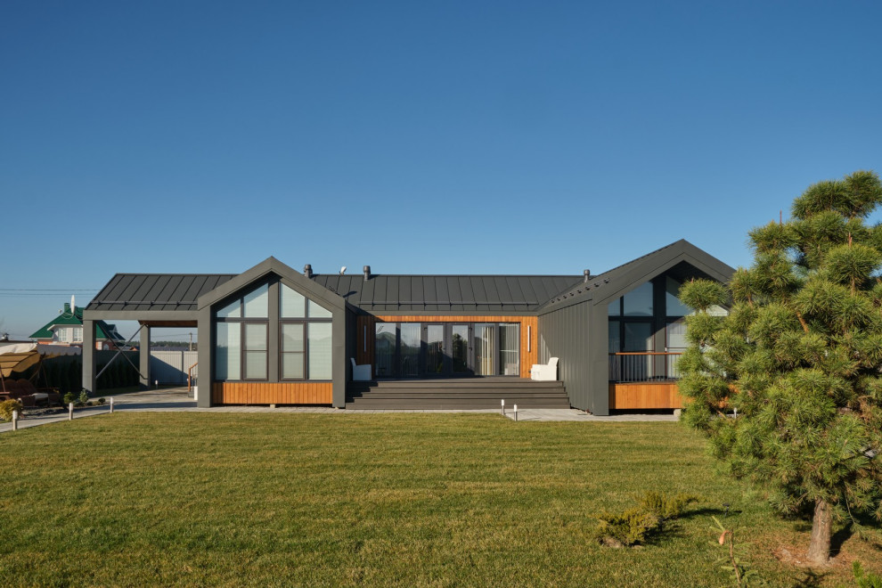 Загородный одноэтажный жилой дом