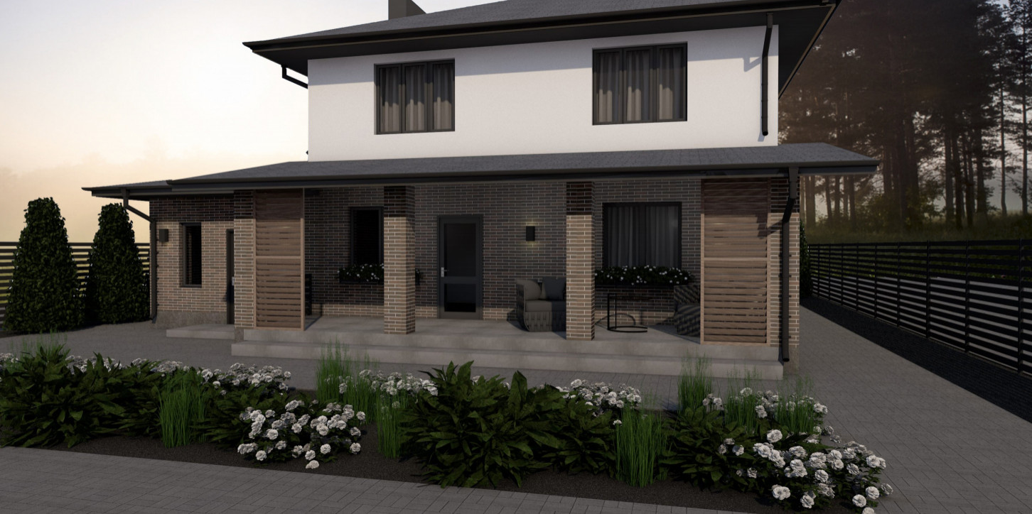 Обложка проекта: Дом в Воронеже 150 м2