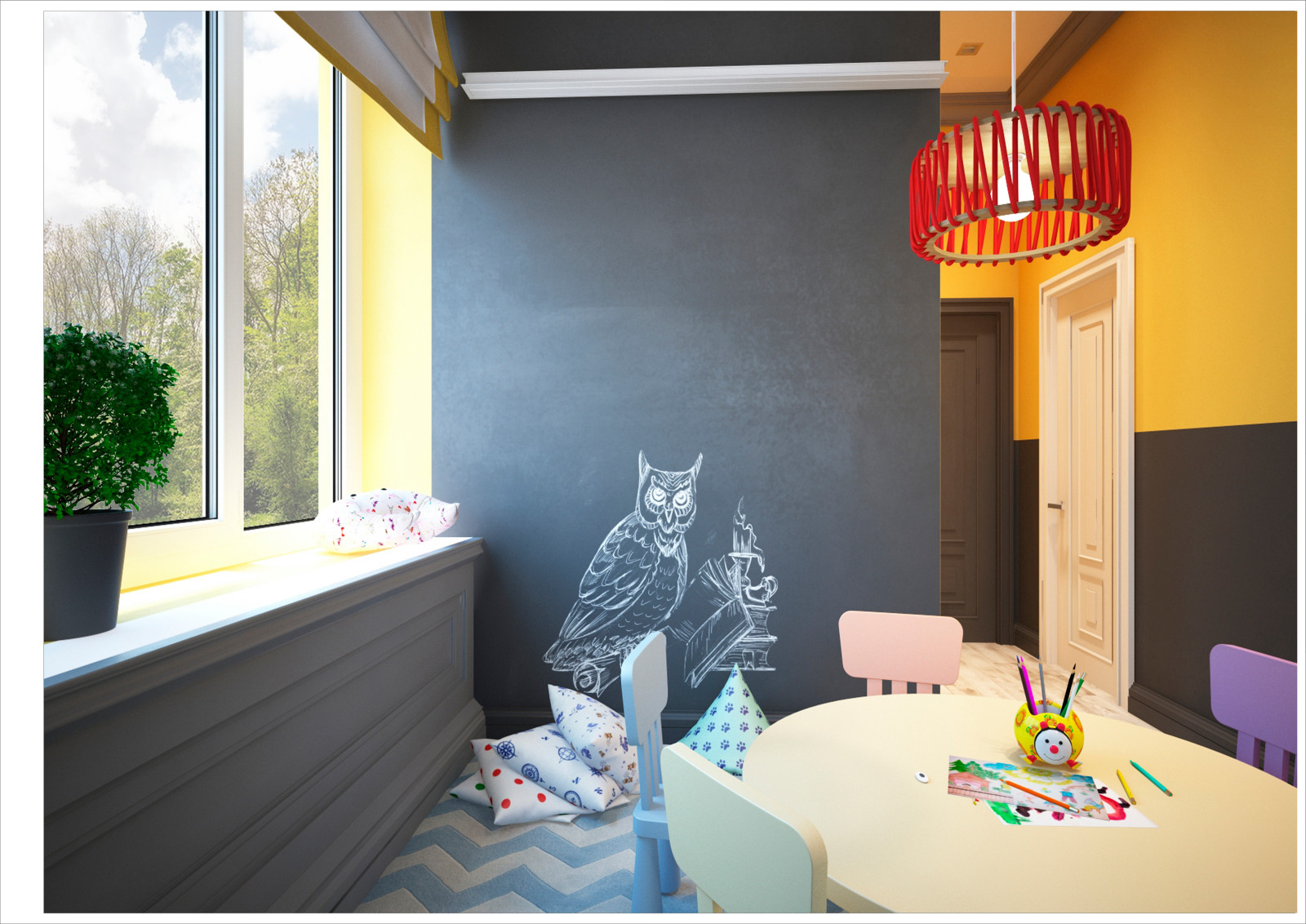 Restaurant_006_визуализация интерьера ресторана в "г. Волгодонск  51"