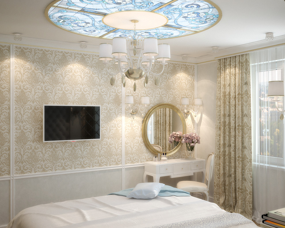 European elegance in bedroom design - 3D vizualisation