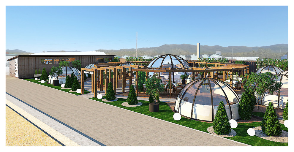 Обложка проекта: Летнее кафе, в р-не ул. Лазурная.