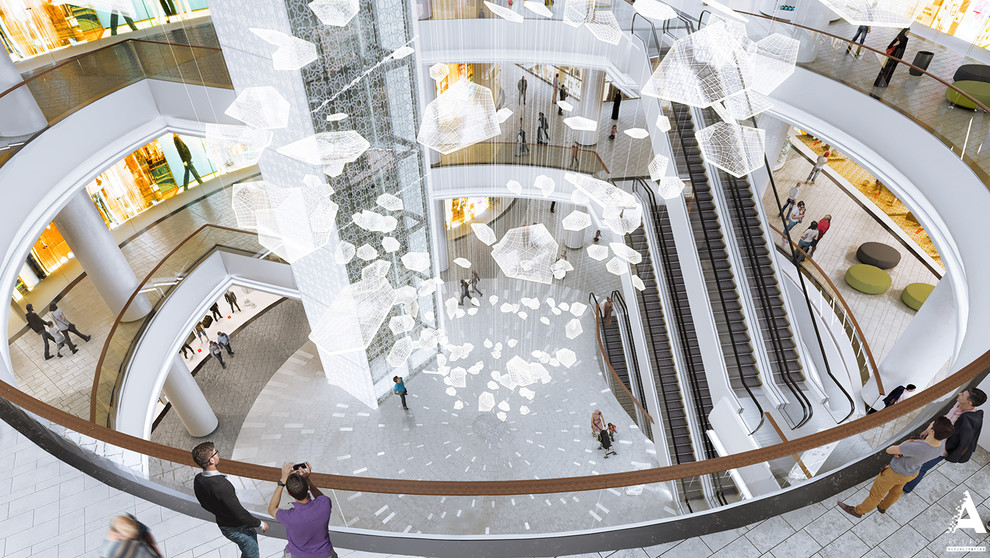 Грозный Молл - визуализация одного из самых крупных торговых центров в России