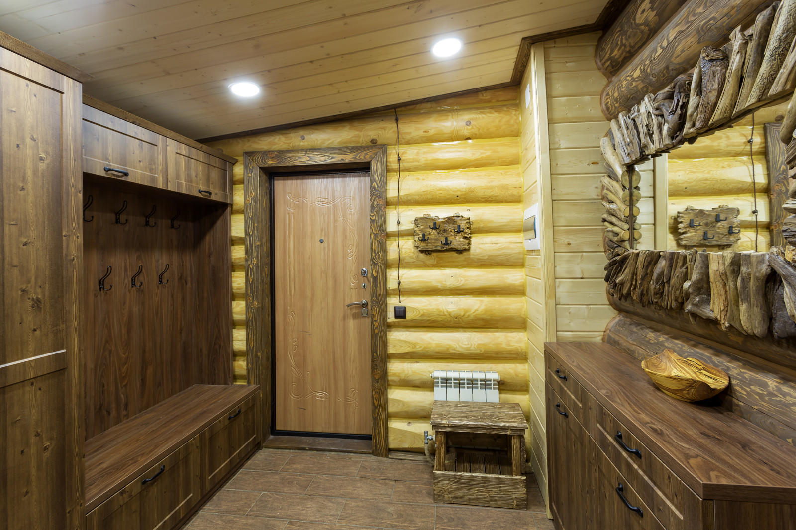 Обложка проекта: Дизайн и внутренняя отделка дома из бруса