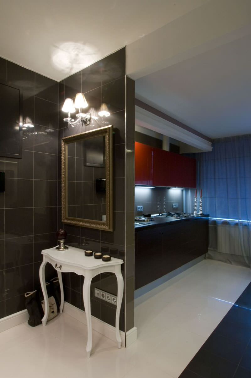 Обложка проекта: черно-белый интерьер