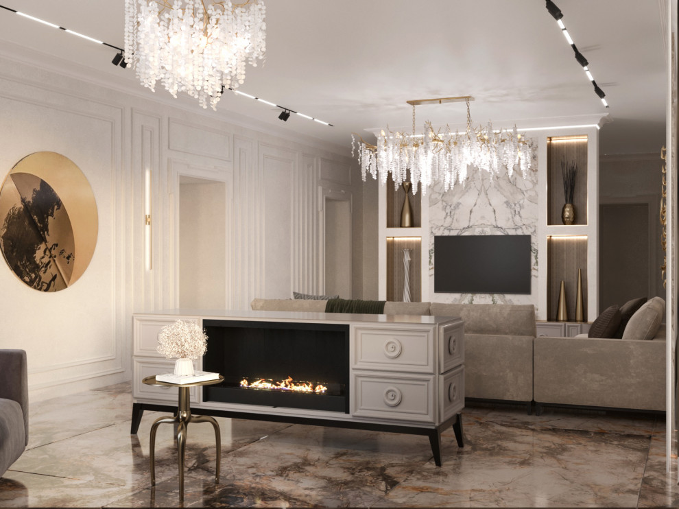 Проект кухни-гостиной в частном доме г. Орел