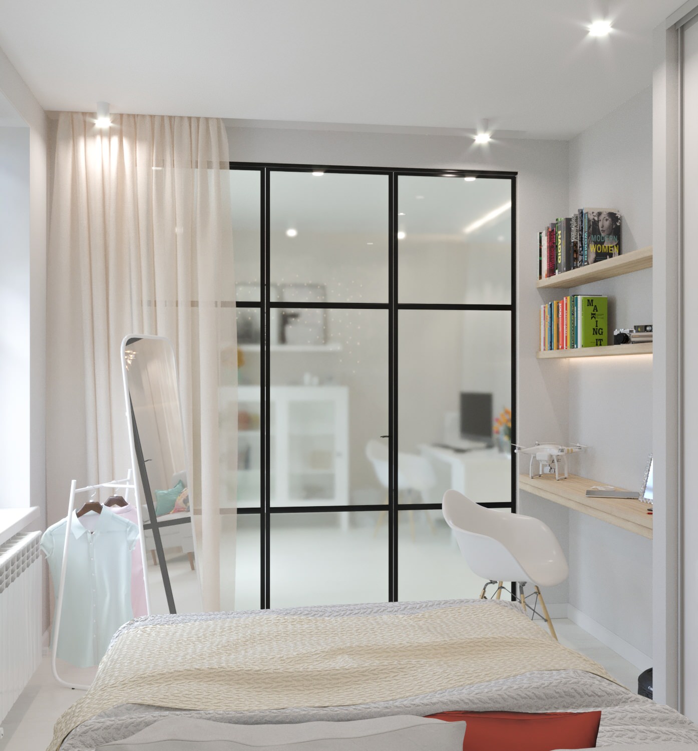 Дизайн проект в ЖК Галактика 66,1 кв.м.