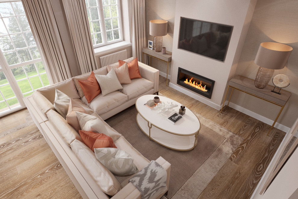 Кухня-гостиная в загородном доме