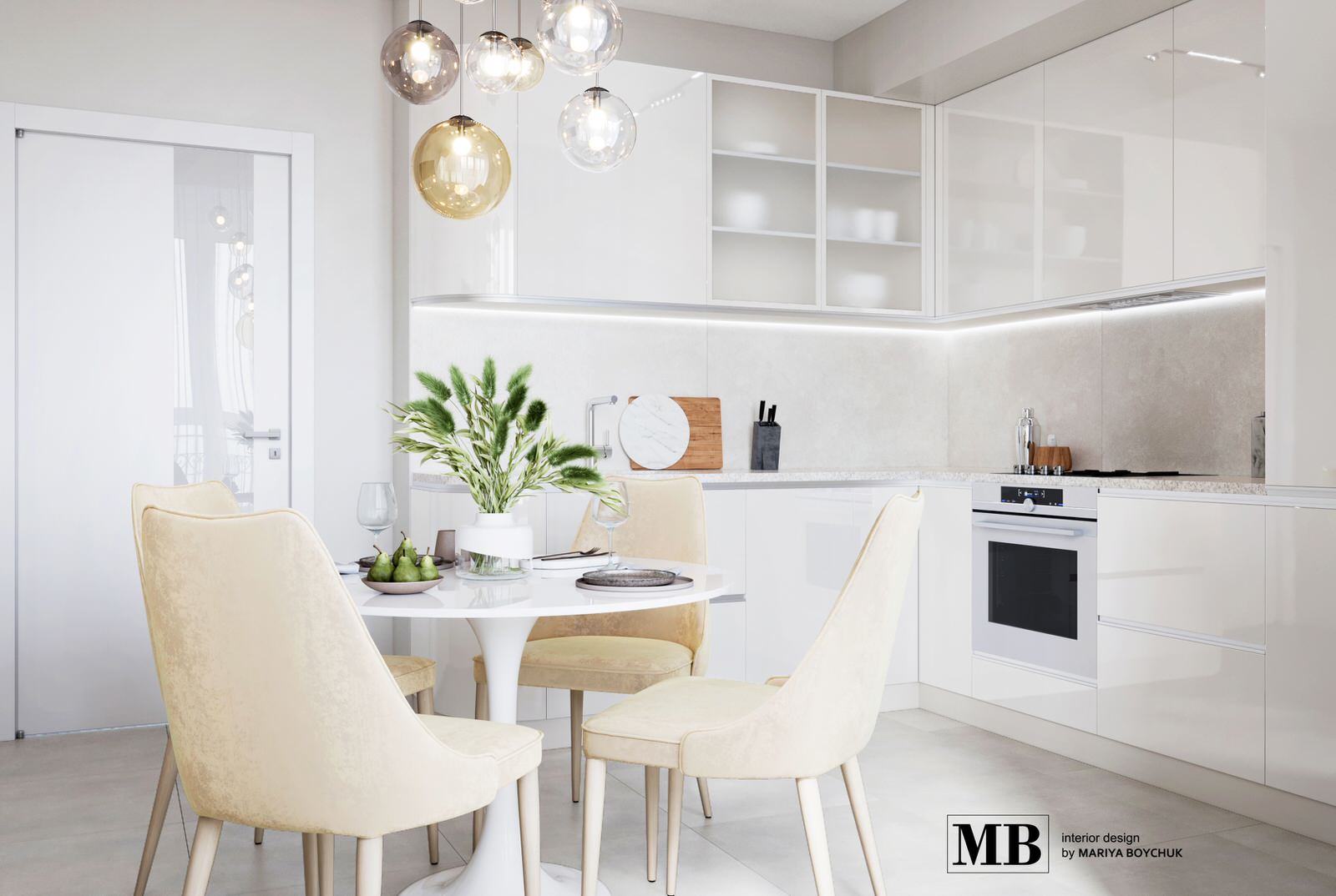 Светлый интерьер квартиры в Калининграде
