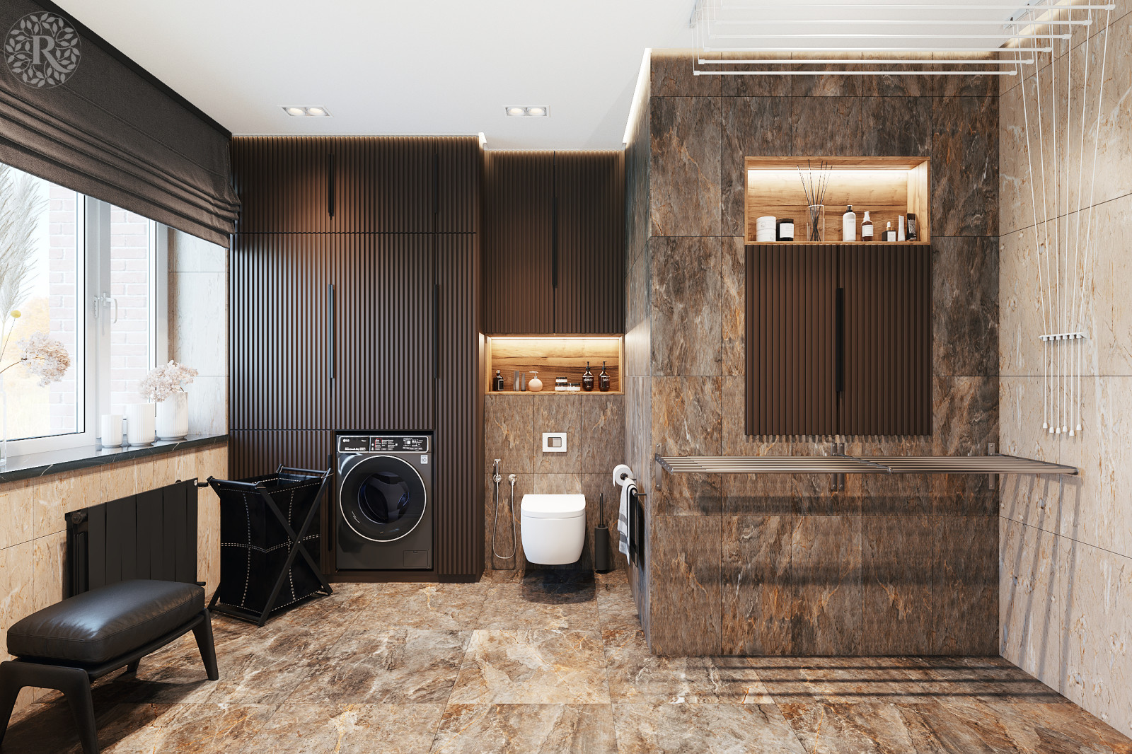 Ванная комната в частном доме в Вологде