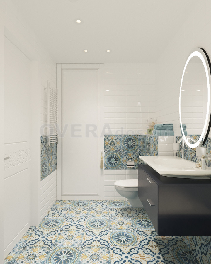 Проект 3х комнатной квартиры в стиле фьюжн