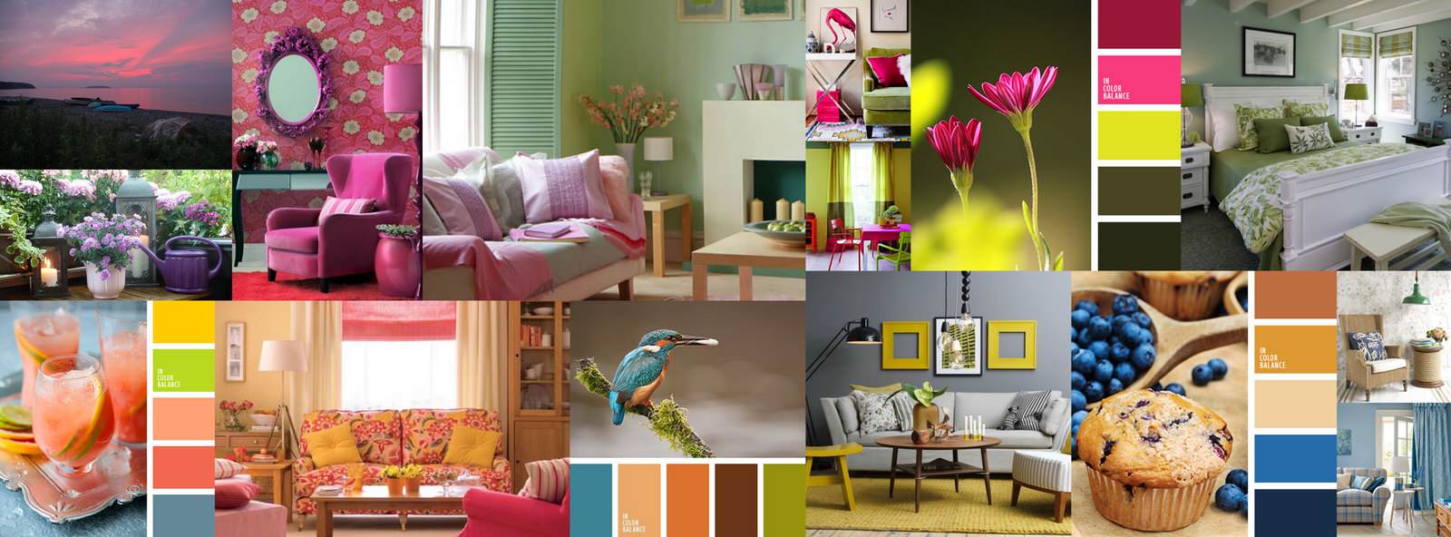 Обложка проекта: Цветовые сочетания в интерьере.