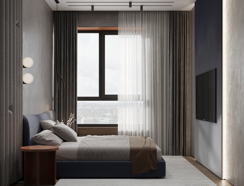 Брутальный интерьер квартиры 85 кв.м. в Москве. Проект