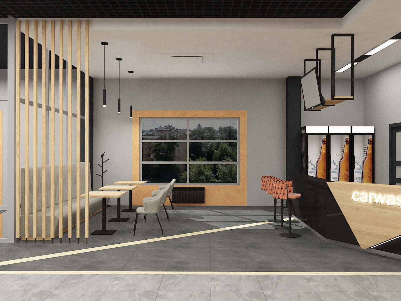 Обложка проекта: Проект кафе автомойки